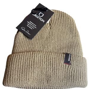 Brixton Heist Rib Chunky Knit Beanie, Woodsmoke Color, NWT
